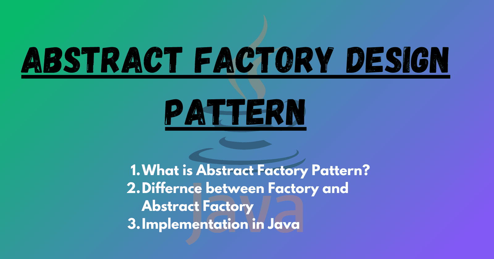 Abstract Factory Pattern