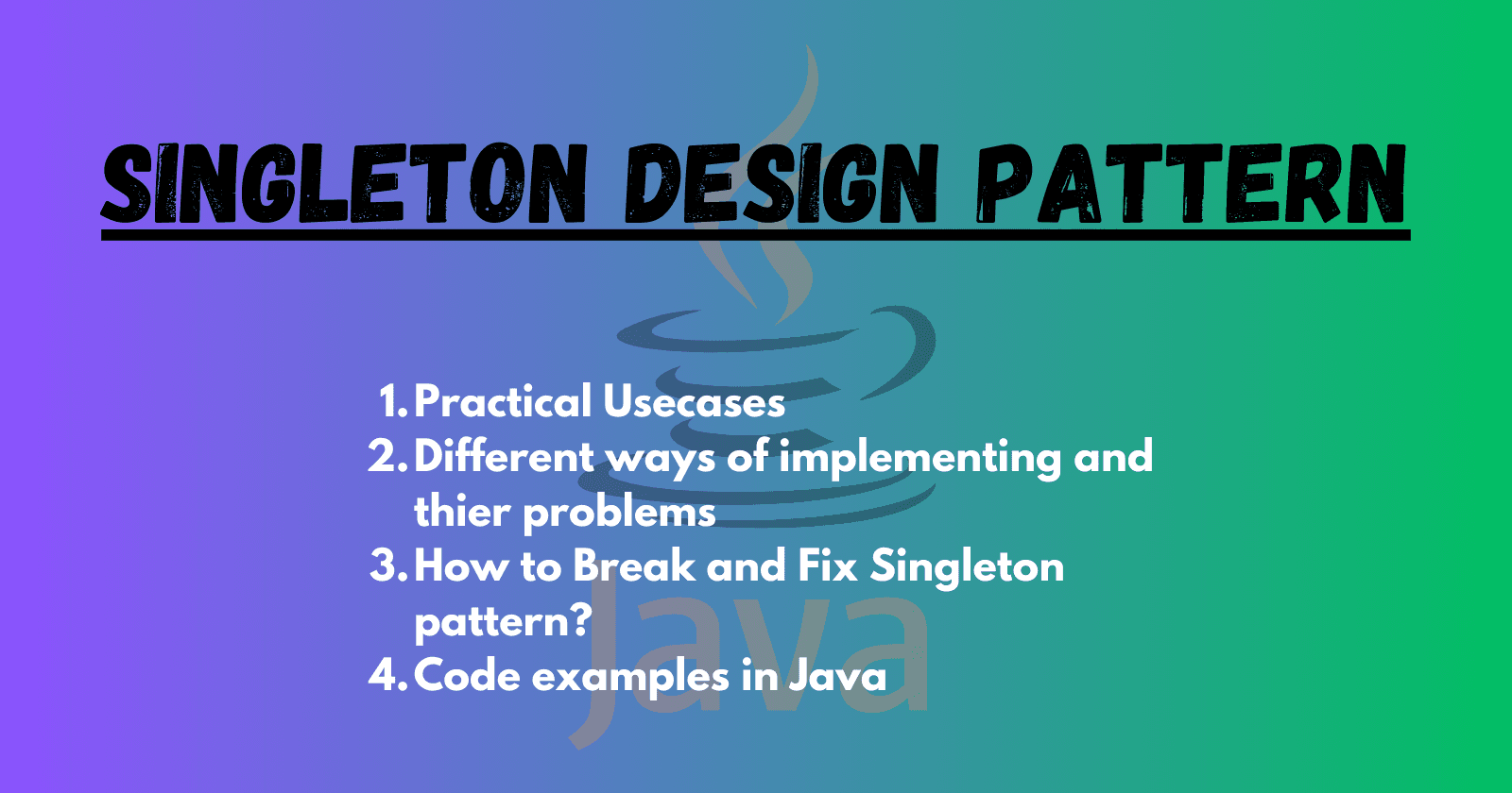 Singleton Design Pattern
