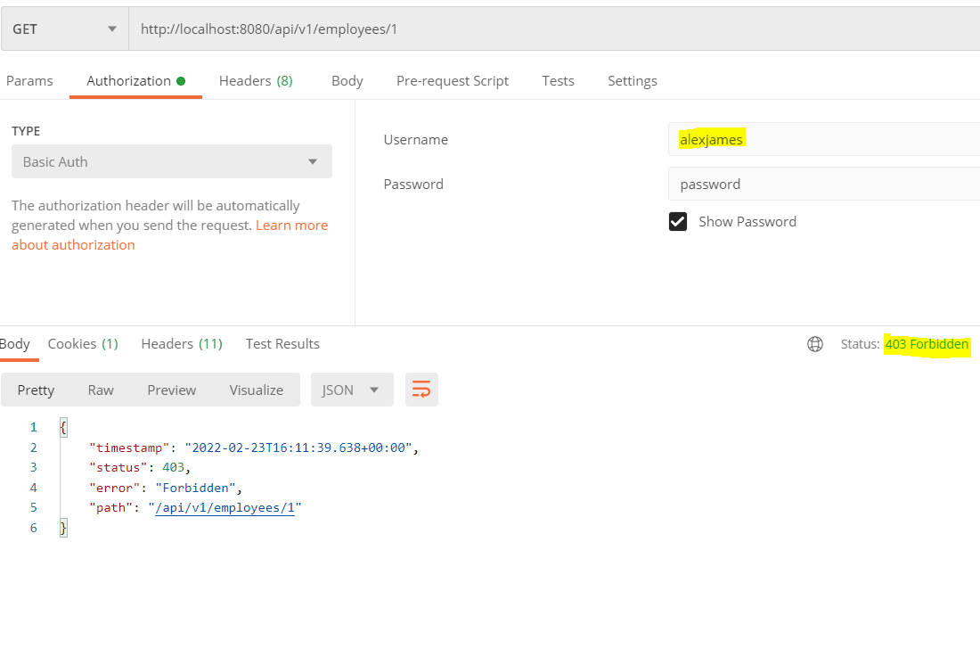 Spring Security: Role-Based Authentication